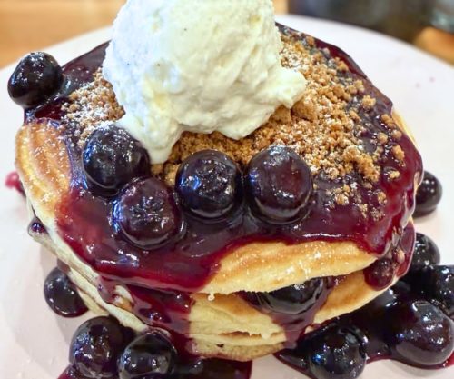 Blueberry-Lavender Pancakes at Unconventional Diner in Washington, DC