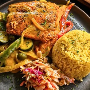 Salmon Cuban Style at Jazz Bistro in Fairbanks, AK
