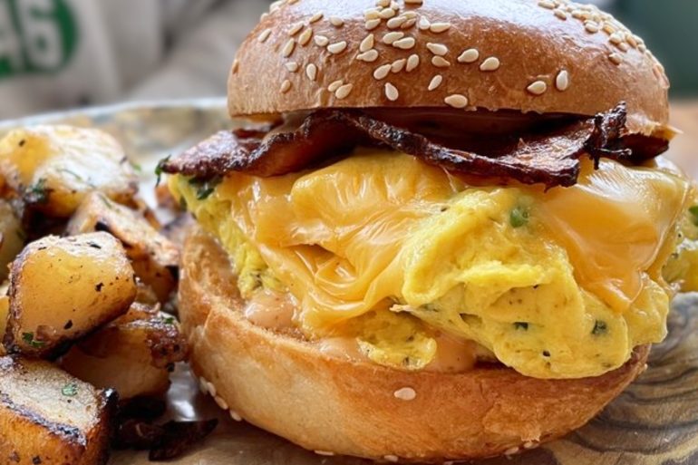 Unconventional Breakfast Sandwich at Unconventional Diner in Washington, DC
