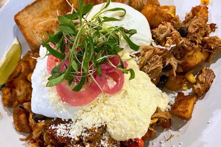 Cuban Pork Hash at Bistro 76 Cafe & Catering in Edmonds, Washington