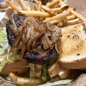 Smitty Burger at Black Mtn Burger in Lincoln, New Hampshire