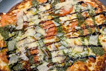 Pesto Margherita Pizza at Black Oak Kitchen & Drinks in Coventry, RI
