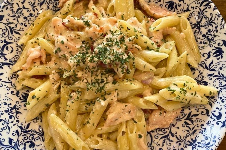 Penne al Salmone Affumicato at Pazzo Pomodoro in Vienna, Virginia
