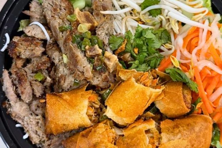 Grilled Lemongrass Pork And Egg Rolls at Nudo in Metairie, LA