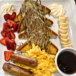 Dubai chocolate French toast combo at French Toast Cafe in Mesa, AZ