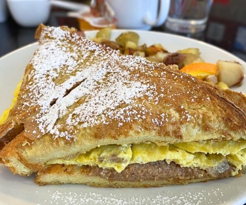 French Toast Sandwich at Glass Onion Griddle in Allen Park, Michigan