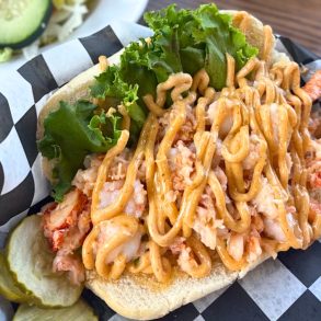 Lobster n Shrimp PO Boy at The Smoking Mule in Chamberlain, South Dakota
