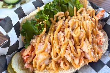 Lobster n Shrimp PO Boy at The Smoking Mule in Chamberlain, South Dakota
