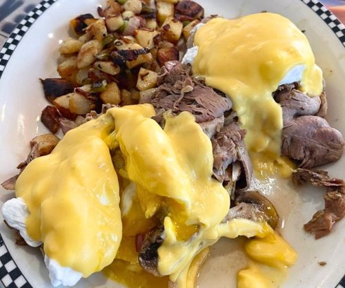 Eggs Wellington at Rutherford's 66 Family Diner in Kingman, AZ