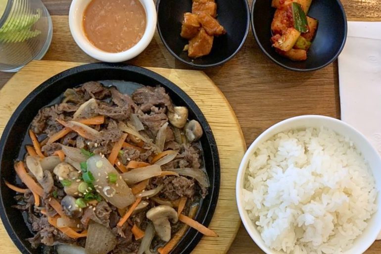 Korean BBQ Beef at Bapsang in North Kingstown, Rhode Island