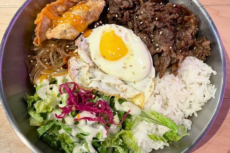 Beef Bulgogi Bowl at The Angry Korean in South Jordan, Utah