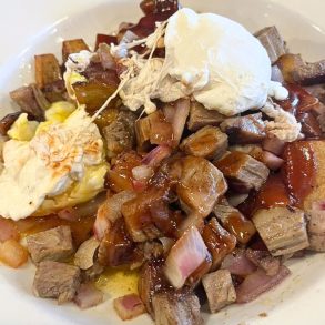Beef Brisket Hash at Glass Onion Griddle in Allen Park, Michigan