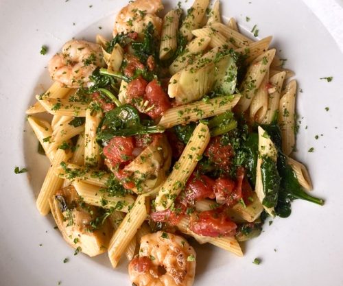 Twisted Penne Primavera at Twisted Olive in Bethlehem, PA