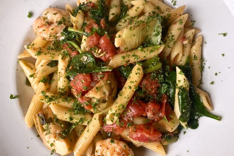 Twisted Penne Primavera at Twisted Olive in Bethlehem, PA