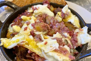 Vermonter Hash Skillet at Henry's Diner in Burlington, Vermont