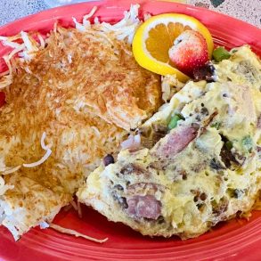 Supremo Omelet at Stella's Fresh Brunch in Pearland, Texas