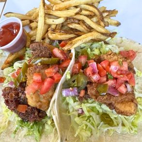 Fish Tacos at Mercy Tavern in Salem, MA