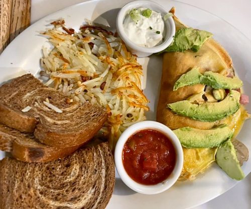 California Crepe at First Awakenings in Salinas, California