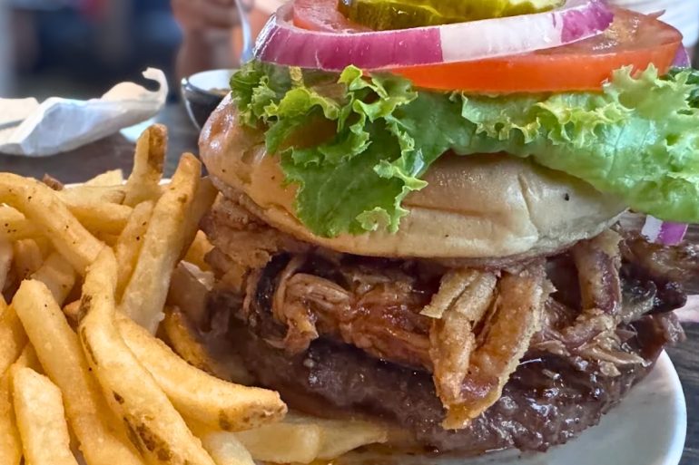 Jamie's Harrison Burger at Jamie's Local Flavor in Harrison, Arkansas