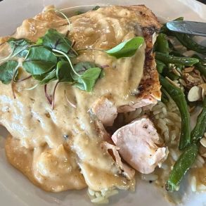 Salmon Thermidor at Prime On The Nine in Dodge City, Kansas