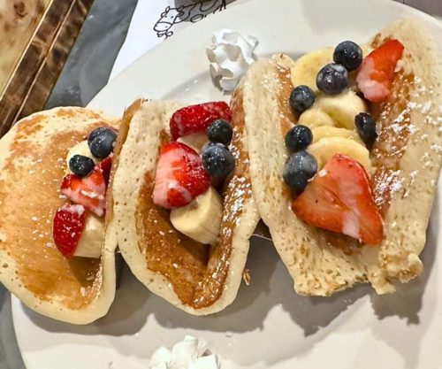 Taco Pancakes at Sunrise Ranch Restaurant in Wentzville, Missouri