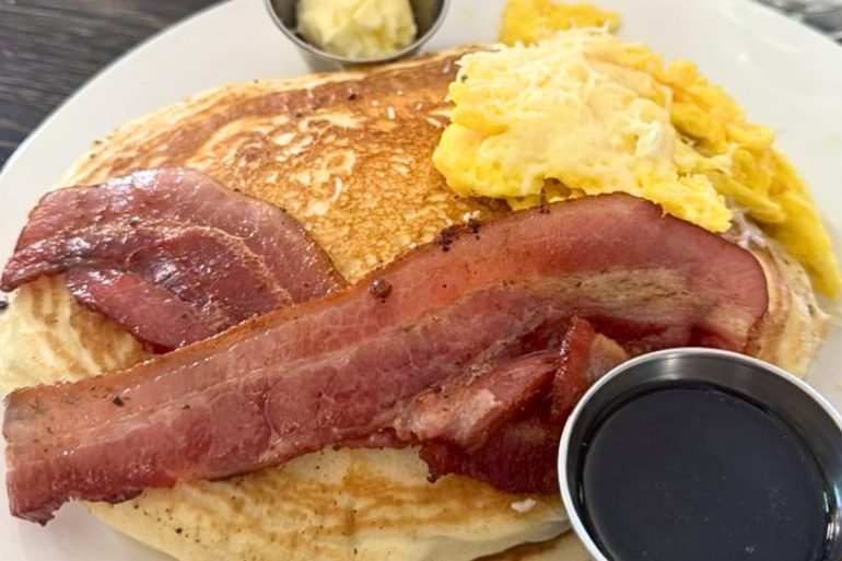 pancake breakfast at The Middle Fork in Lander, Wyoming