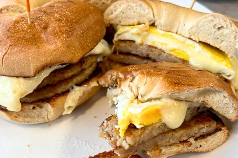 The Hangover Sandwich at Jimmy K's Diner in Haverhill, Massachusetts
