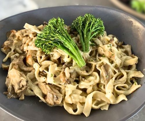 Wild Mushroom Stroganoff at Draft + Table Argenta in North Little Rock, Arkansas