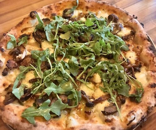 Fig and Prosciutto Pizza at Fire + Wine in Park Ridge, Illinois