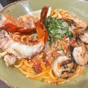 Lobster & Shrimp Linguine at Fresco Italiano in Tifton, GA