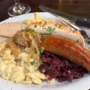 German Plate at Alpine Inn Restaurant in Hill City, SD
