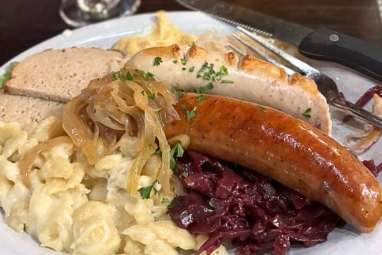 German Plate at Alpine Inn Restaurant in Hill City, SD